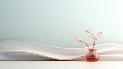 minimalist elegant wave gradient background