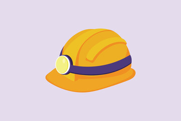 Mining industry isometric icon. Mining equipment concept. Colored flat vector illustration isolated.