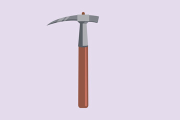 Mining industry isometric icon. Mining equipment concept. Colored flat vector illustration isolated.