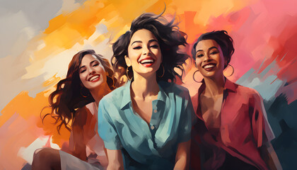 Celebrating International Women's Day by promoting diversity, equity, and inclusion in the education industry, empowering multiracial female teachers in the workplace,