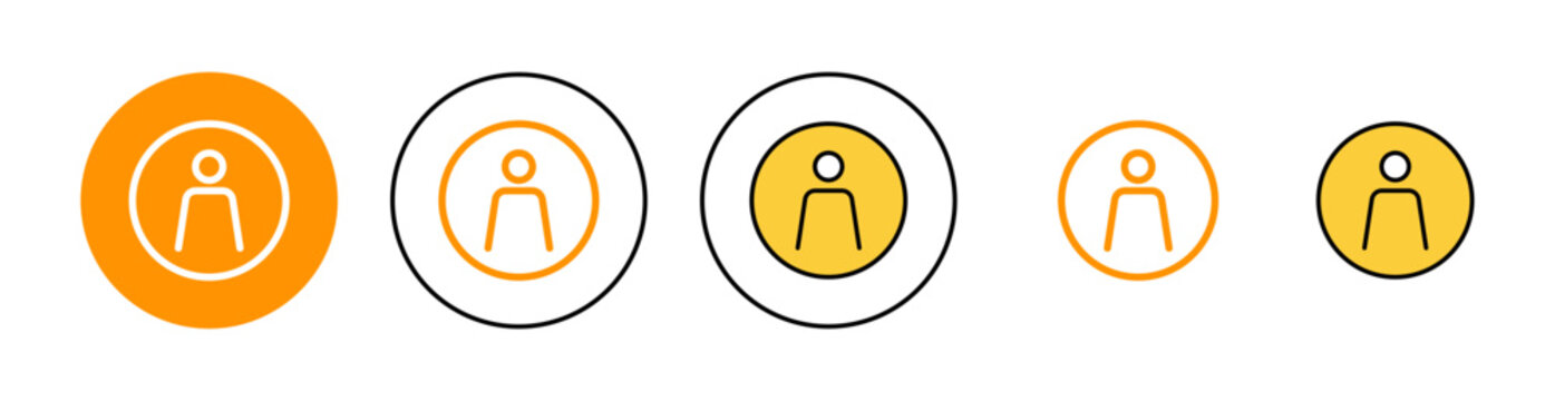 User Icon set for web and mobile app. person sign and symbol. people icon.