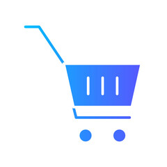 shopping cart gradient icon