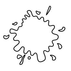 Color Paint Splash Lines Vector Illustration 