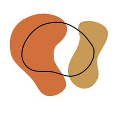 Organic Shape  Scandinavian Vector design 