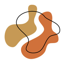 Organic Shape  Scandinavian Vector design 