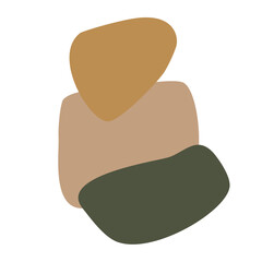 Organic Shape Element Vector Design 