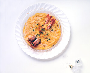 Shrimp with Soup