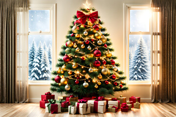 a beautiful Christmas tree.
Generative AI.