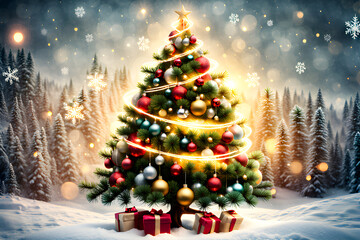 a beautiful Christmas tree.
Generative AI.