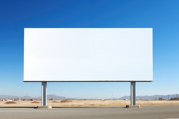 Obraz premium BillBoard Template Advertising Poster Real World Blank for Artwork Graphic Mockup Of Commercial Adverts street