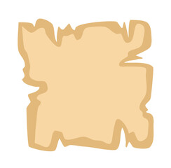 Old Paper Map Blank Vector Illustration 