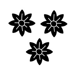 Icon Mini flowers Cute Vector Illustration