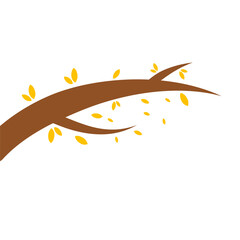 Tree Branches Hand Drawn with Leaf Vector Design 