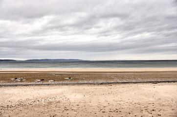 Nairn, Scotland - September 24, 2023: Landscape scenery on the Nairn Golf Course
