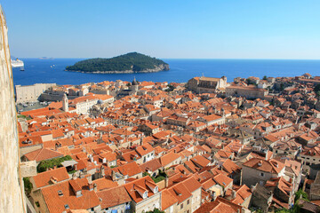 Naklejka premium Dubrovnik and Lokum