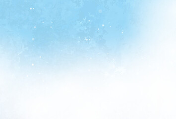 雪降る冬空の背景イラスト