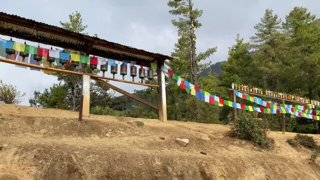 Trekking to Tiger Nest Temple in Paro, Bhutan.