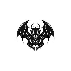 Dragon logo icons. Ancient mythical serpent symbol