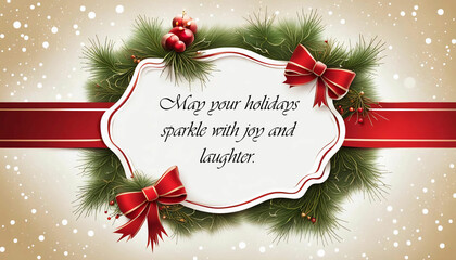 Festive Christmas Greeting Card: Joyful Holiday Wishes