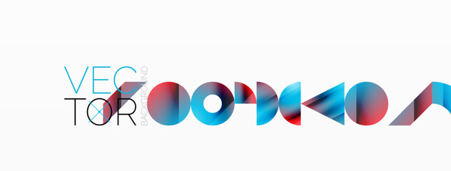 Minimal geometric abstract background template