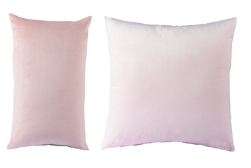 premium quality square cushion comfortable pillow isolated on white background