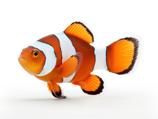 Clownfish Studio Shot Isolated on Clear White Background, Generative AI