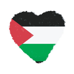 Palestine flag freedom isolated on white background. free palestine banner templates