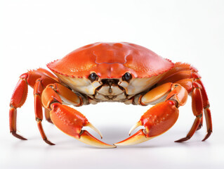 Crab Studio Shot Isolated on Clear White Background, Generative AI