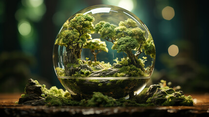 bubbles in the forest HD 8K wallpaper Stock Photographic Image 