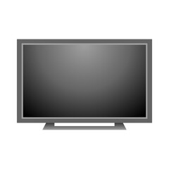 シンプルなイラスト_消灯中の薄型テレビ,モニタ,液晶