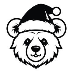 Cute Festive Bear vector