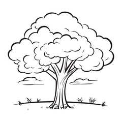 tree with coloring pages