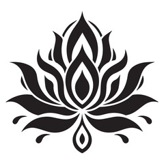 abstract flower tattoo