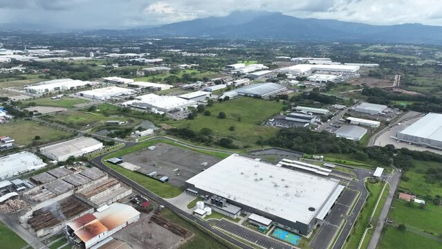 Aerial View of the Coyol Free Trade Zone in Costa Rica
