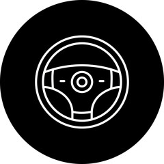 Naklejka premium Steering Wheel Icon