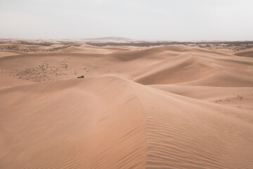 Corrosive sand in the Gobi desert in Inner Mongolia region, China