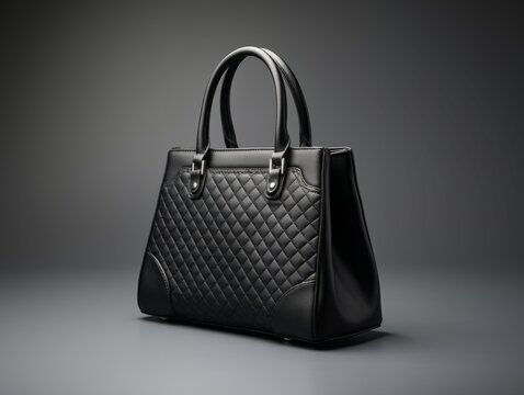 Photo product of beautiful and simple fashion black handbag