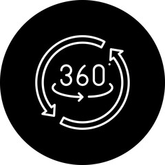 360 Degrees Icon