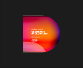 Fototapeta premium Minimal geometric vector abstract background