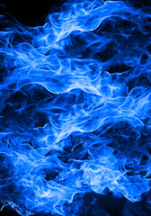 realistic blue fire background