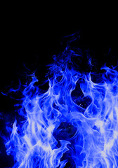 wavy blue fire background