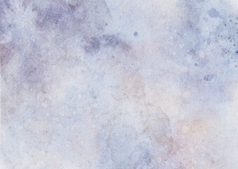 Violet watercolor abstract background with paper watercolor texture