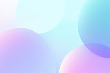 Pastel Perfection: Smooth, Round Shapes in Light Pink, Blue, and Purple