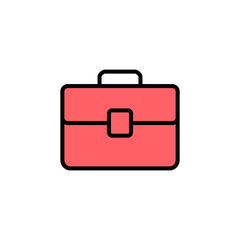 Briefcase icon set illustration. suitcase sign and symbol. luggage symbol.