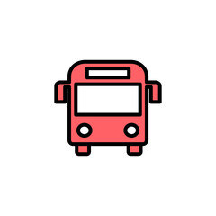 Bus icon set illustration. bus sign and symbol. transport symbol
