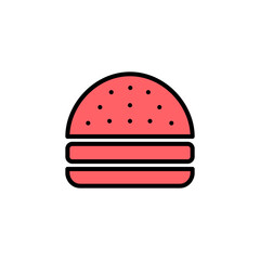 Burger icon set illustration. burger sign and symbol. hamburger