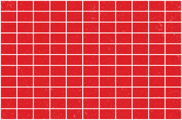 Vintage Red glass tile grunge textures vector illustration.