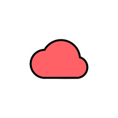 Cloud icon set illustration. cloud sign and symbol