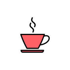 coffee cup icon set illustration. cup a coffee sign and symbol