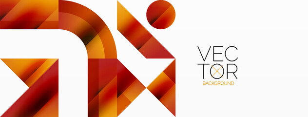 Glossy circle, square, triangle shapes minimalist geometric backdrop. Sleek, contemporary design with a touch of sophistication for digital designs, presentations, website banners, social media posts